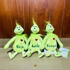 RESERVED 3 Personalized Grinch Plushies